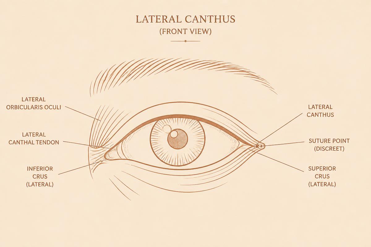 Différences entre canthopexie et canthoplastie au niveau du coin externe de l’œil